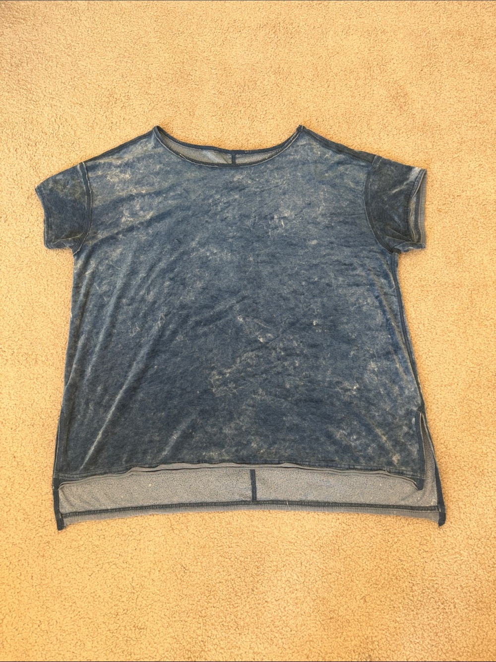 Men’s Washed Indigo Short Sleeve Top